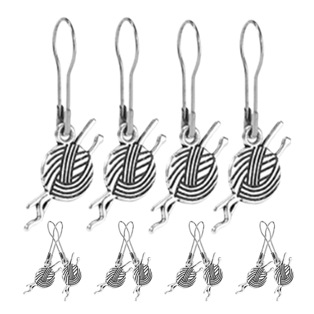Stitch Marker Ring - 12 Stück sichere Metall-Markierer für Häkelarbeiten,