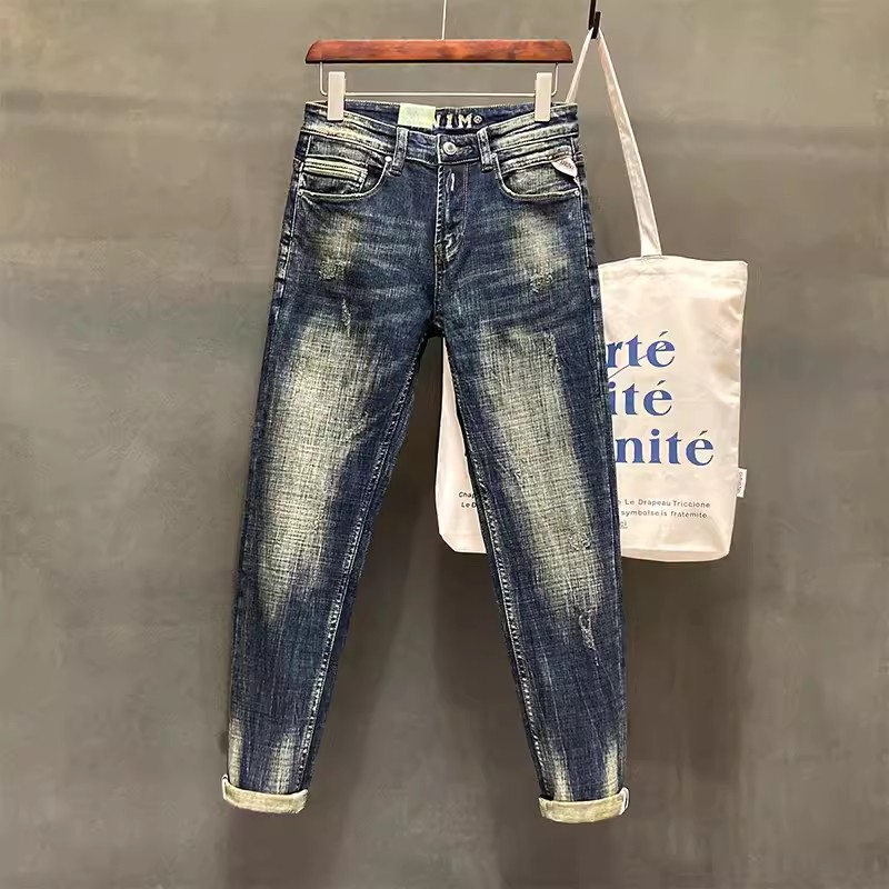 Embroidery On Jeans - Designer Mode Männer Jeans Hohe Qualität
