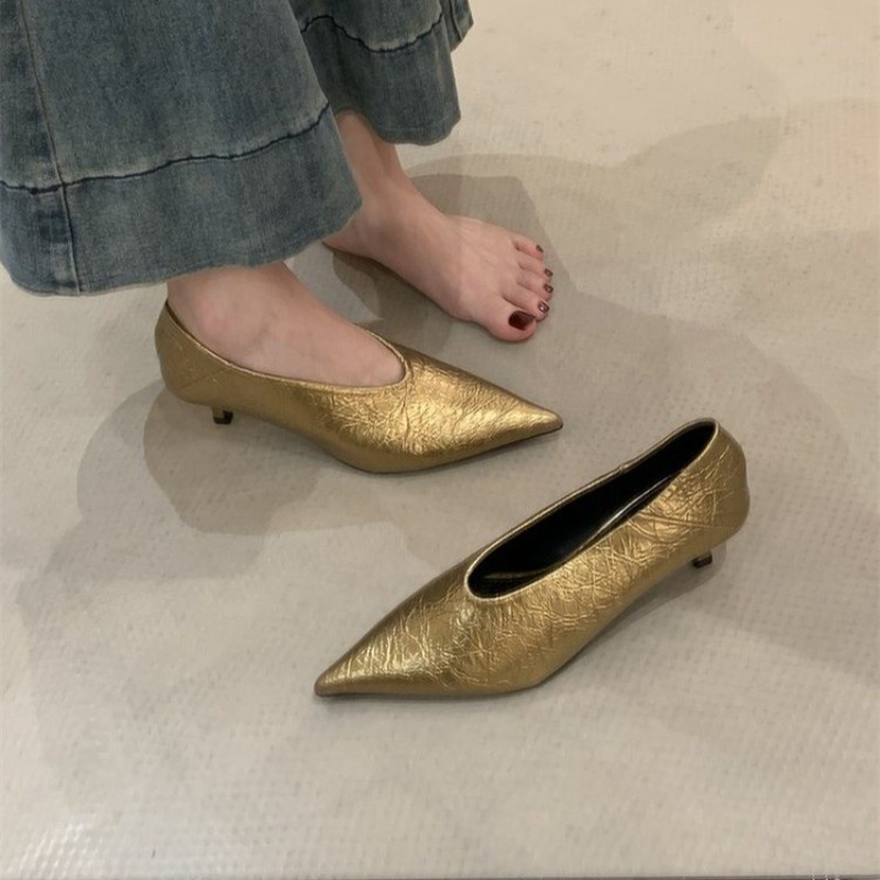 Embroidery Flat Shoes - 2025 herbst Neue Pendler Wind Flache