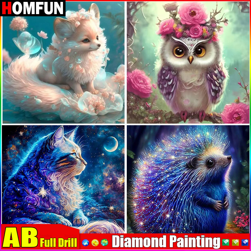 Embroidery Cross Stitch Patterns - Homfun ab voller Diamant Stickerei 