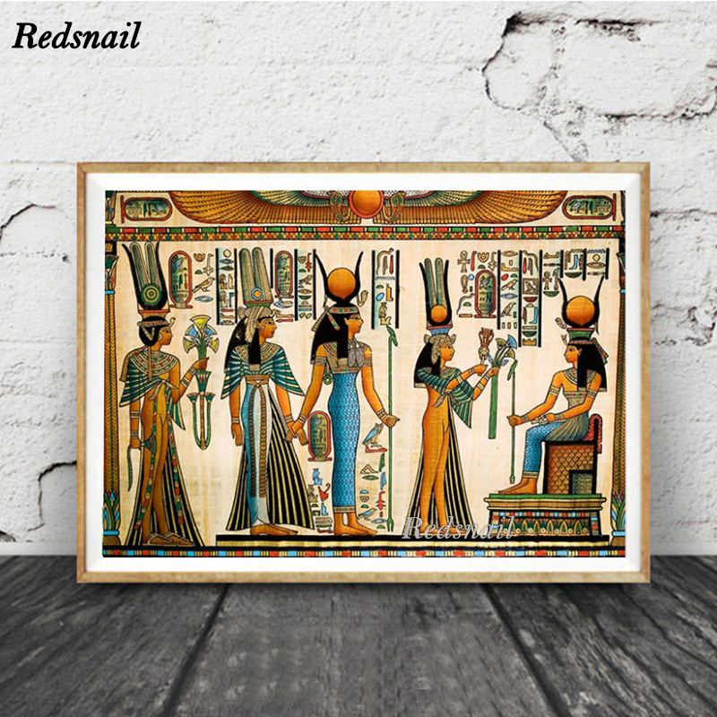Embroidery In Egypt - DIY Diamant Malerei Retro ägyptischen König