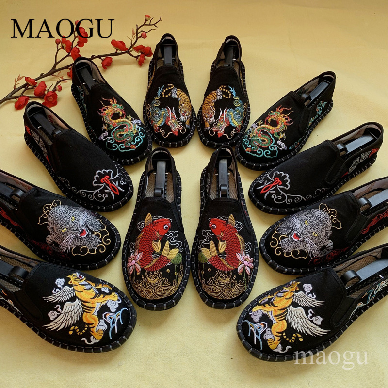 Embroidery Design - Unisex-Slipper im chinesischen Stil mit Stickerei,