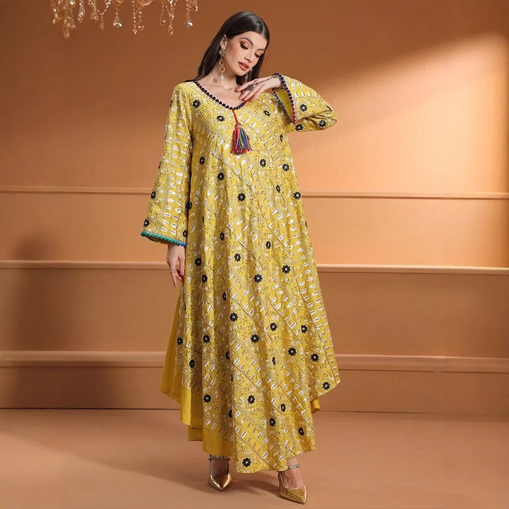 Muslimische Frauenkleider Eid  – Embroidery Arabic Bewertung und Preis