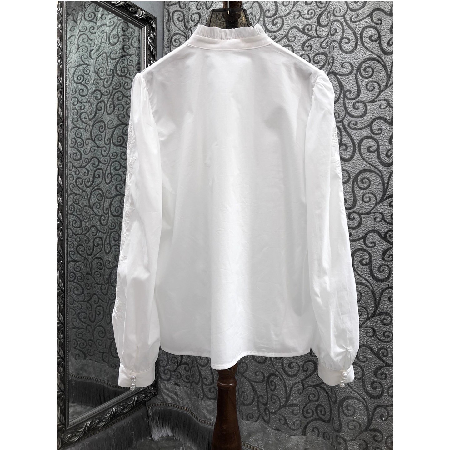 100 % Baumwolle Shirts 2025 He – Embroidery Flower Pattern Bewertung und Preis