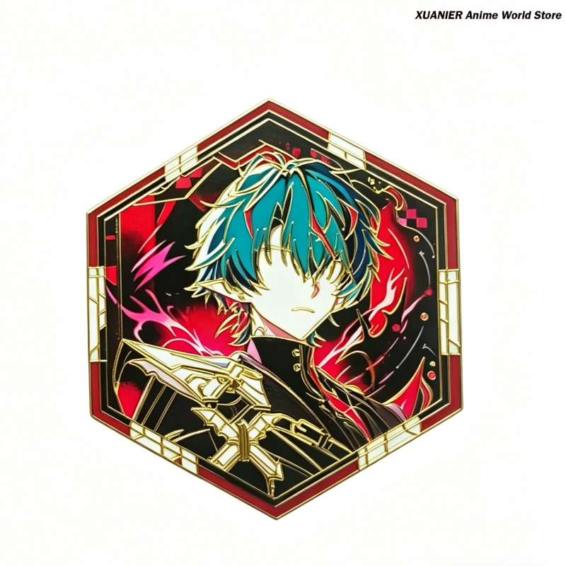 Anime Metall-Abzeichen Arknigh – Embroidery Textile Bewertung und Preis