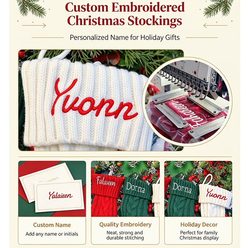 Personalisierte Weihnachtsstrü – Embroidery Xmas Stocking Bewertung und Preis