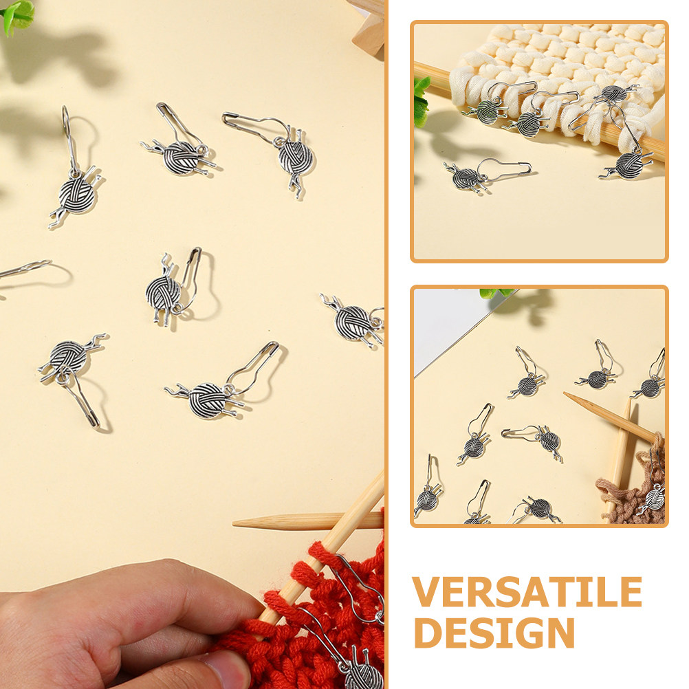 12 Stück sichere Metall-Markie – Stitch Marker Ring Bewertung und Preis