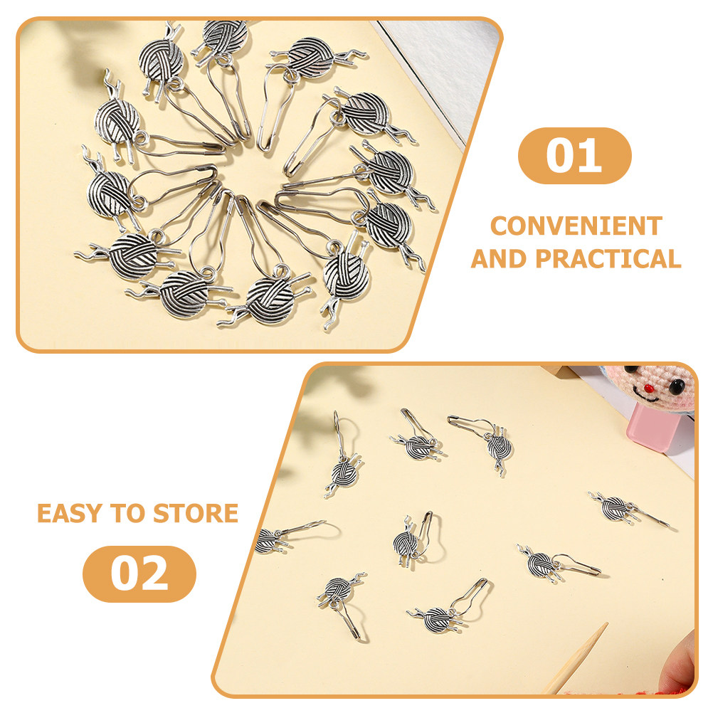 12 Stück sichere Metall-Markie – Stitch Marker Ring Bewertung und Preis