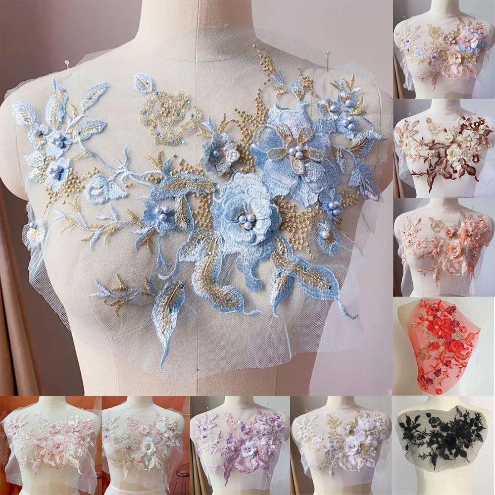 3D Blumen Perlen Spitze Stoffe – Embroidery Flower Pattern Bewertung und Preis