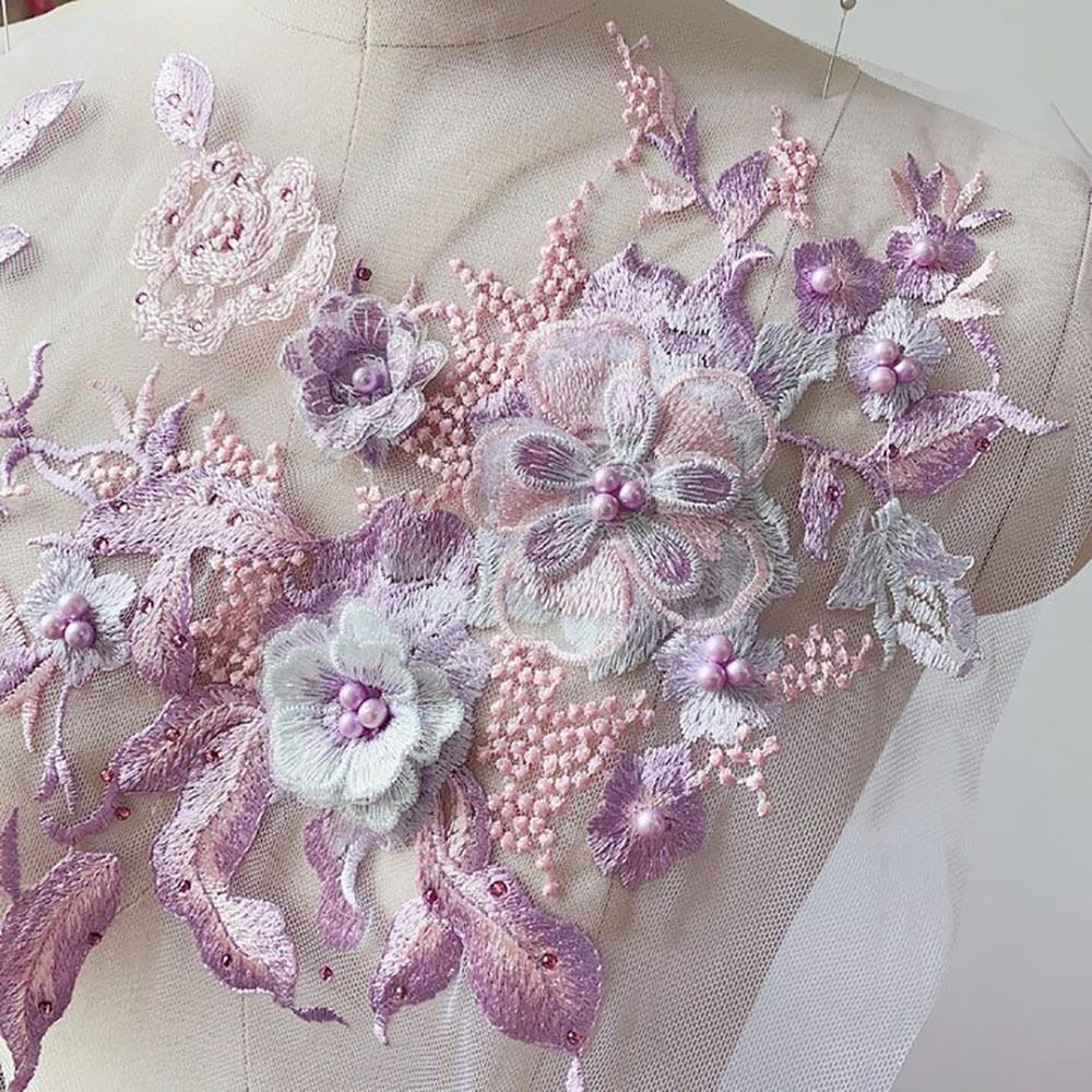 3D Blumen Perlen Spitze Stoffe – Embroidery Flower Pattern Bewertung und Preis