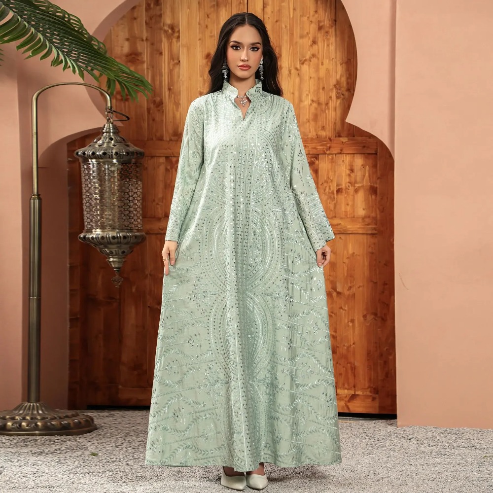 Elegante Dubai Frauen Kleid Ab – Embroidery Arabic Bewertung und Preis