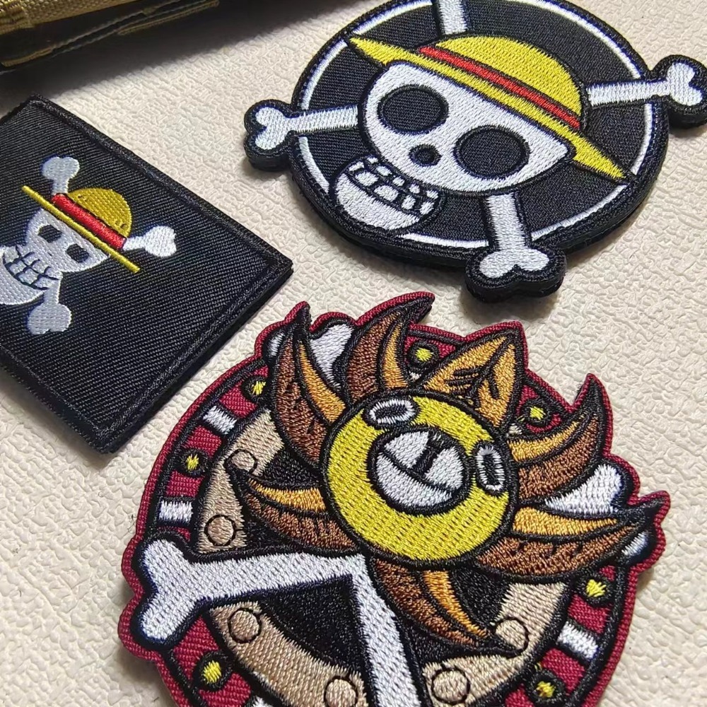 One Piece Badg Cartoon Ärmelau – Embroidery Patch Bewertung und Preis