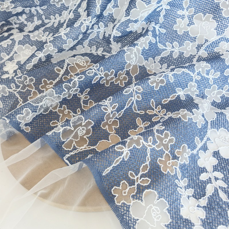 Blumenstickerei Tüll-Spitzenst – Embroidery Flower Pattern Bewertung und Preis