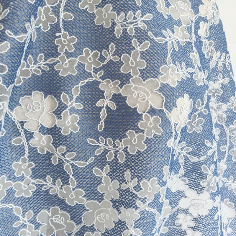 Blumenstickerei Tüll-Spitzenst – Embroidery Flower Pattern Bewertung und Preis