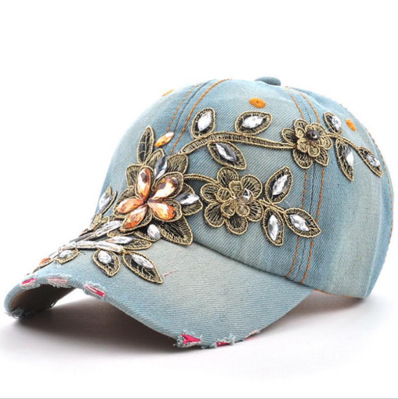 Frauen Baseball-Cap Diamant Ma – Embroidery Jeans Sakura Bewertung und Preis