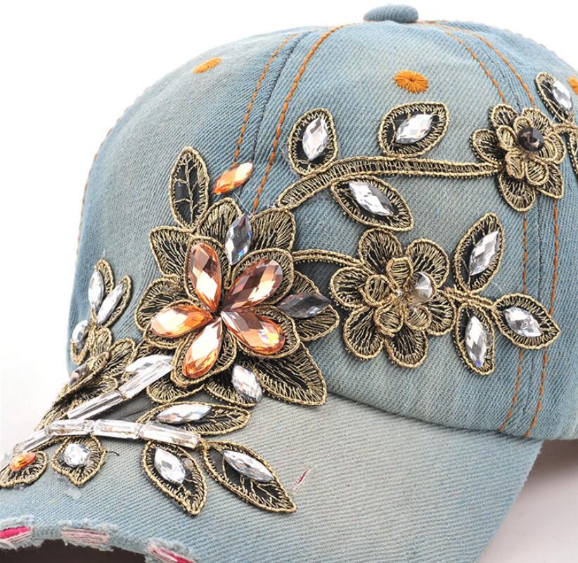 Frauen Baseball-Cap Diamant Ma – Embroidery Jeans Sakura Bewertung und Preis