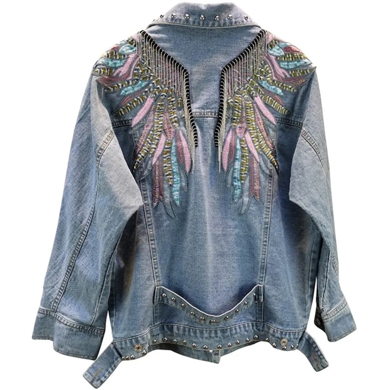 2026 Neue Herbstmode Nieten-Da – Embroidery On Jeans Bewertung und Preis