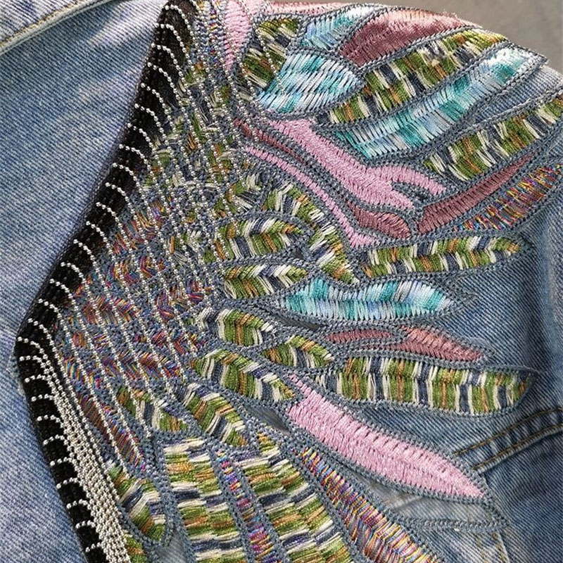 2026 Neue Herbstmode Nieten-Da – Embroidery On Jeans Bewertung und Preis