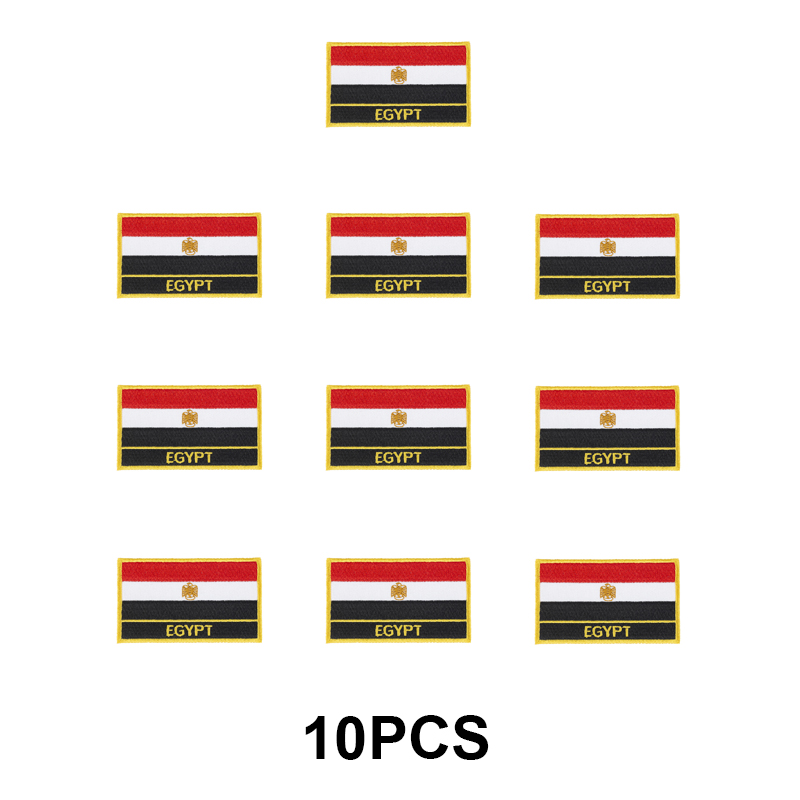 1-100 Stück 8*5cm Ägypten-Flag – Embroidery In Egypt Bewertung und Preis