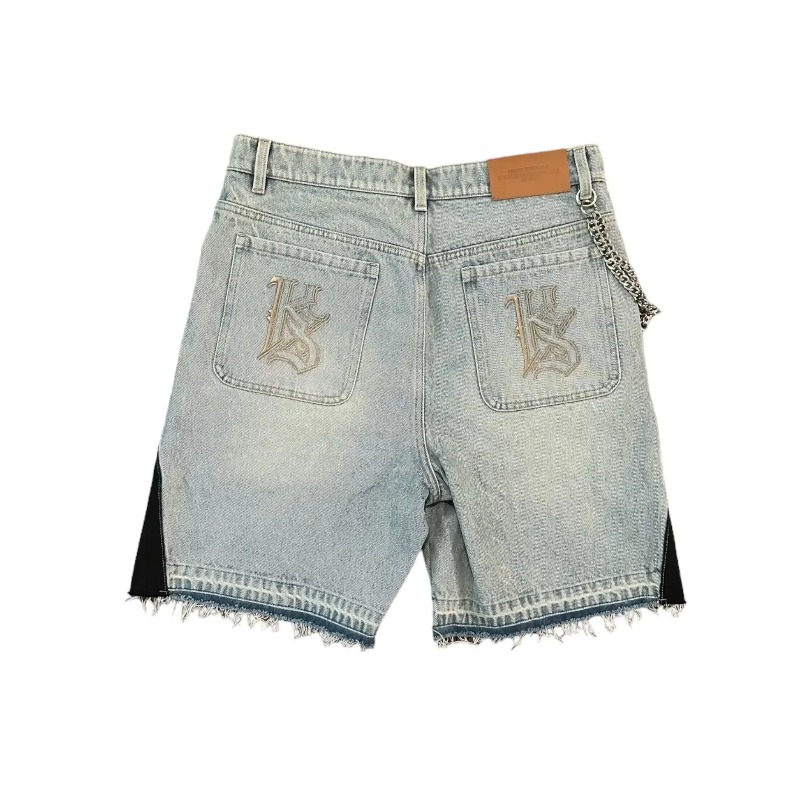 Amerikanische Retro Denim Shor – Embroidery On Jeans Bewertung und Preis