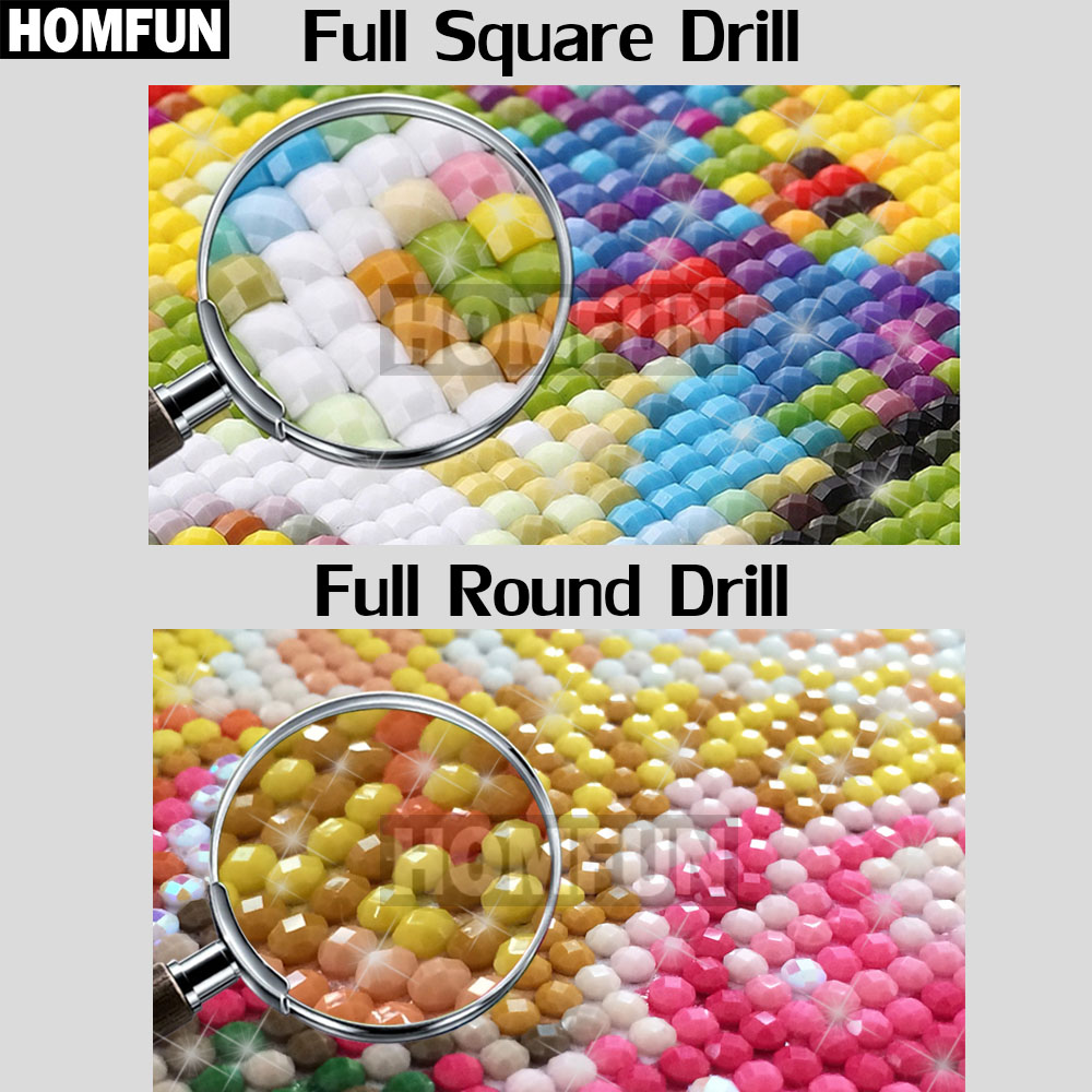 HOMFUN AB Voller Diamant Stick – Embroidery Cross Stitch Patterns Bewertung und Preis