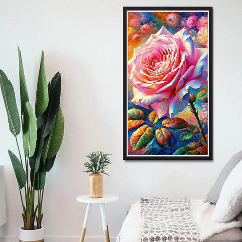 Großformatiges Bild Vollkrista – Embroidery Roses Bewertung und Preis