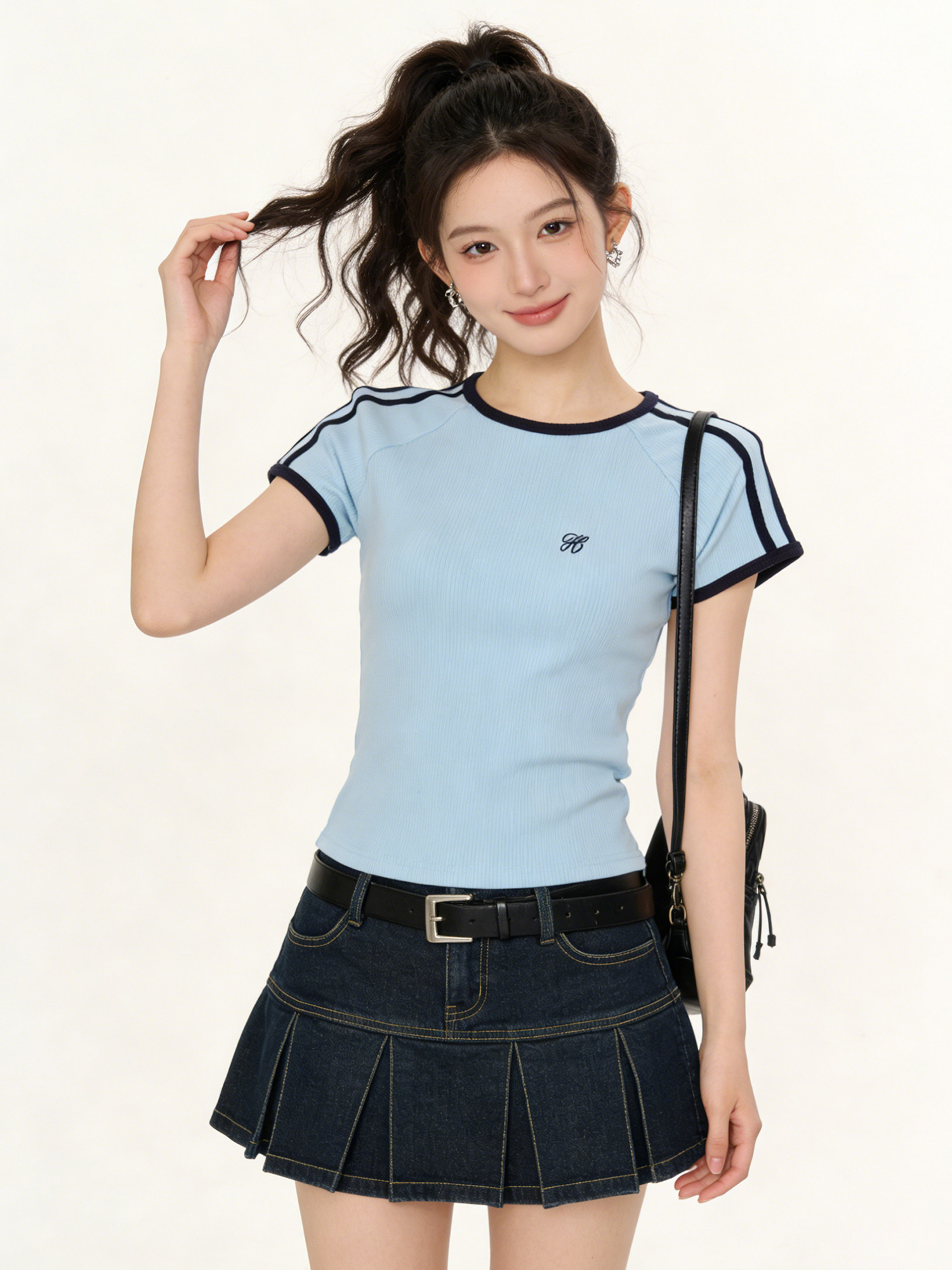 Slim-Fit-Kurzarm-T-Shirt für D – Embroidery Moisturizer Bewertung und Preis