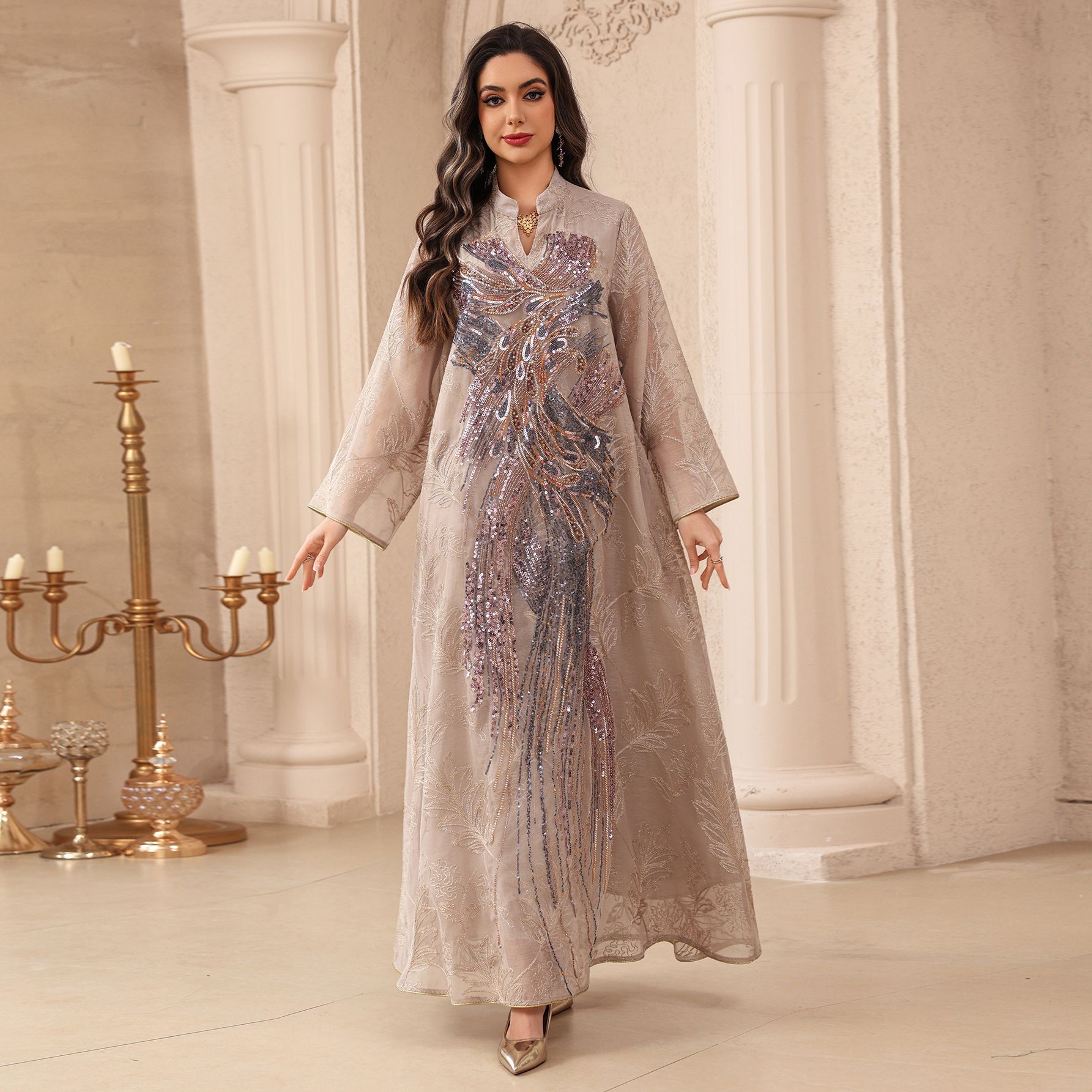Muslimisches Kleid Abaya Damen – Embroidery Arabic Bewertung und Preis