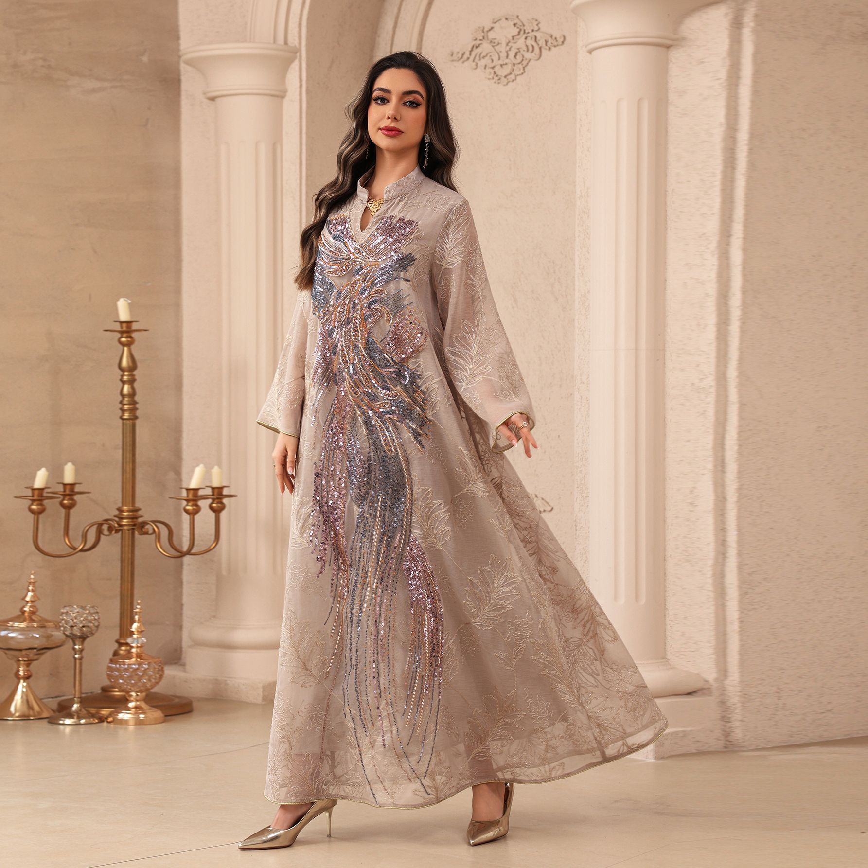 Muslimisches Kleid Abaya Damen – Embroidery Arabic Bewertung und Preis