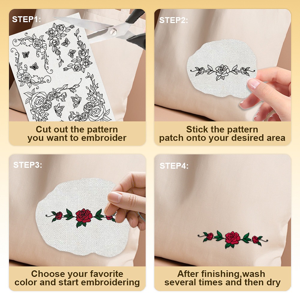 38 Stück Rosen-Spitzenmuster,  – Embroidery Roses Bewertung und Preis