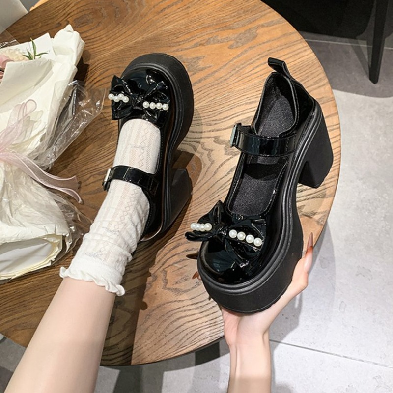 2026 Lolita Schuhe Schwarz Sup – Embroidery Flat Shoes Bewertung und Preis
