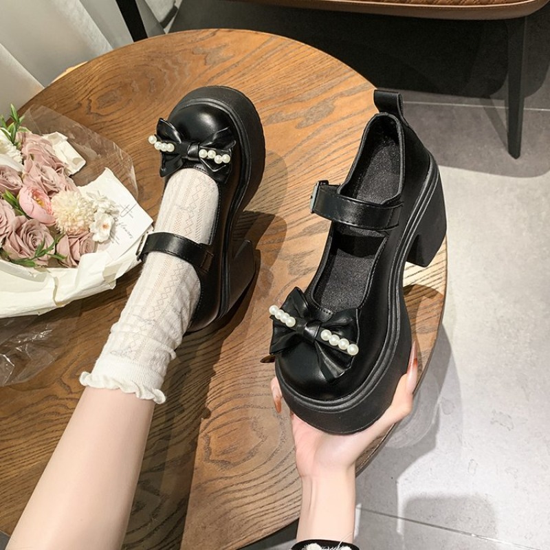 2026 Lolita Schuhe Schwarz Sup – Embroidery Flat Shoes Bewertung und Preis