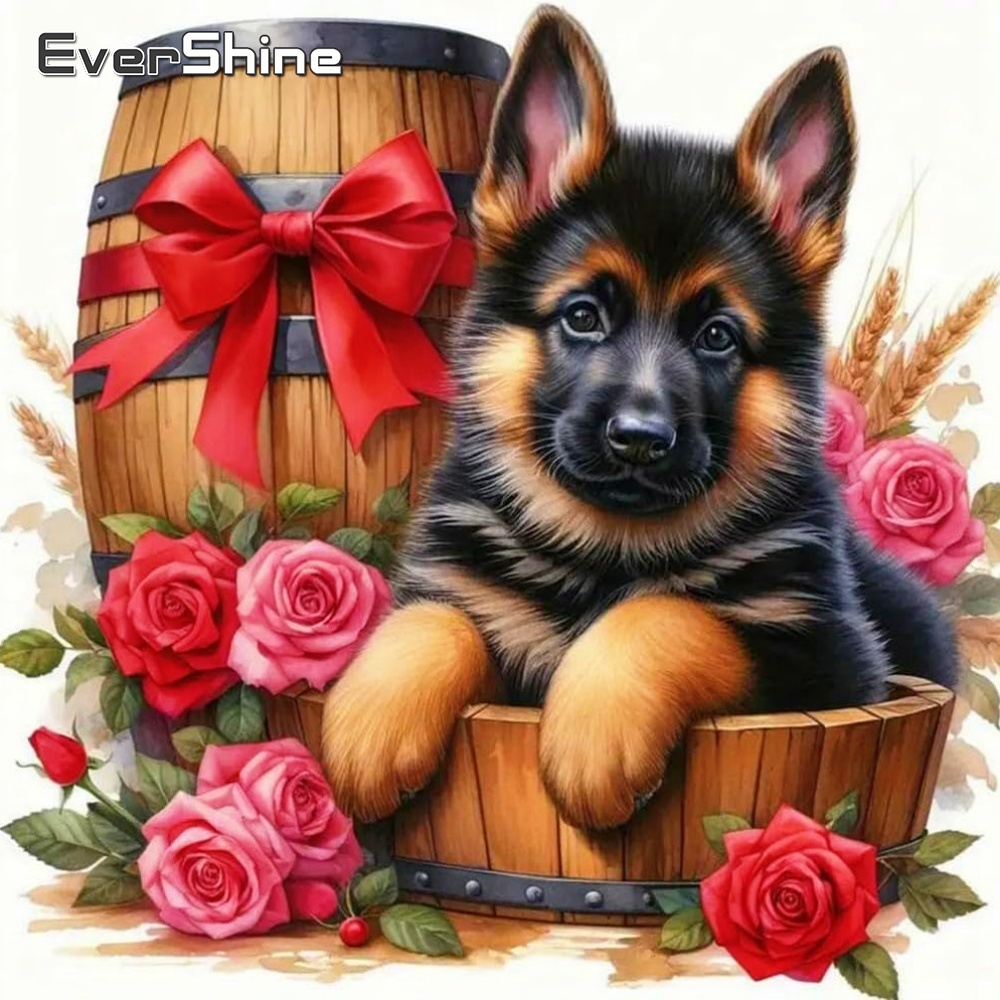 Evershine Diamantmosaik Hund T – Embroidery Cross Stitch Patterns Bewertung und Preis