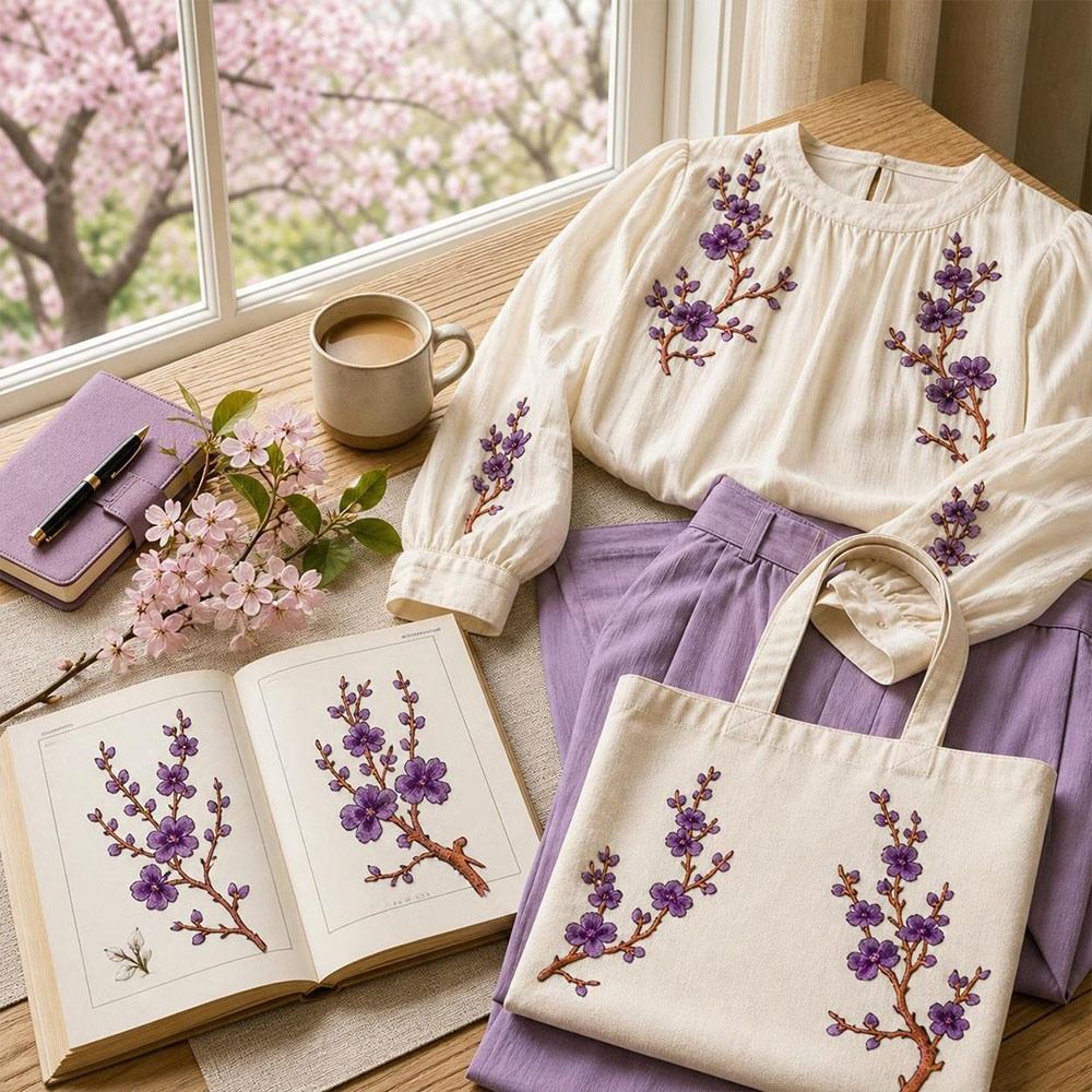 DIY Kirschblüten-Aufnäher zum  – Embroidery Patch Bewertung und Preis