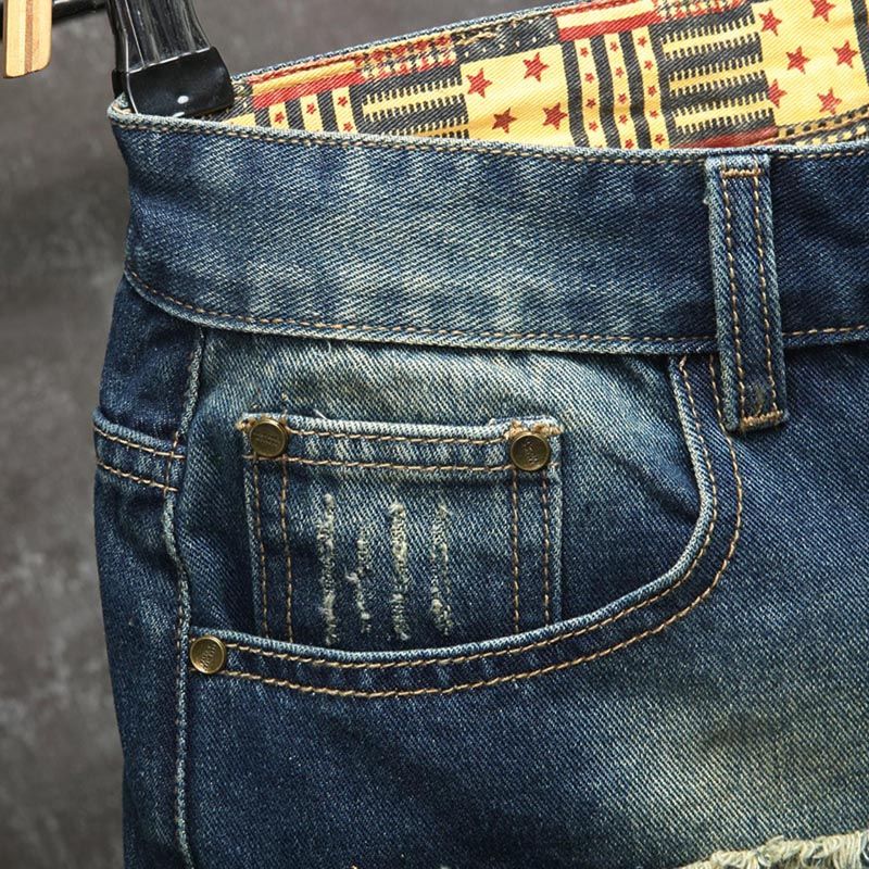 Neue Jeans-Shorts im europäisc – Embroidery Patch Bewertung und Preis