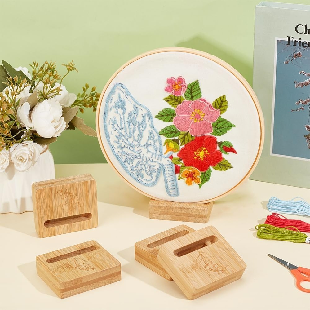 6 Stück Stickrahmen, rechtecki – Embroidery Flower Pattern Bewertung und Preis