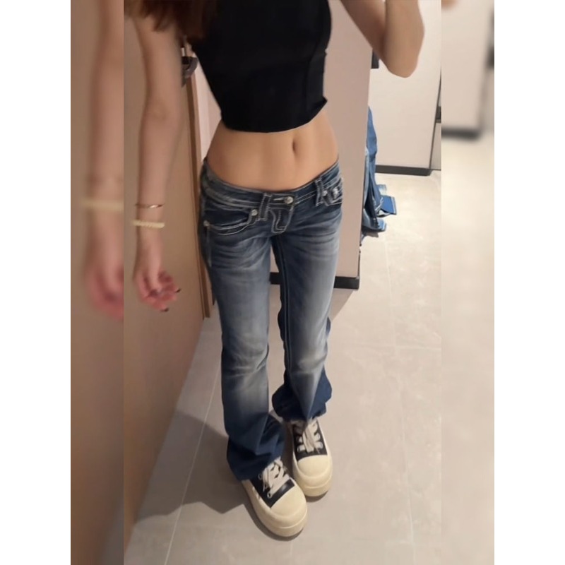 Frauen Y2K Gothic Stickerei Ho – Embroidery Jeans Sakura Bewertung und Preis