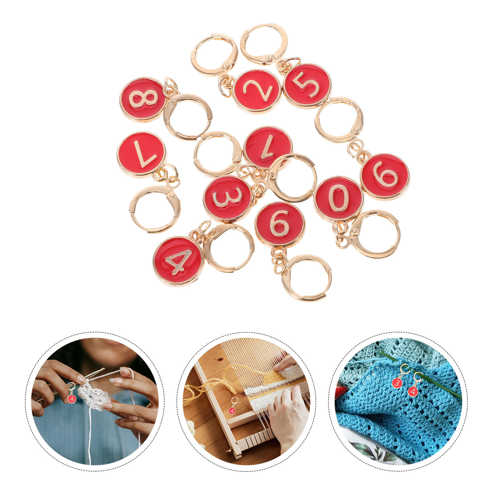 Legierungs-Stichhalter-Ringe,  – Stitch Marker Ring Bewertung und Preis