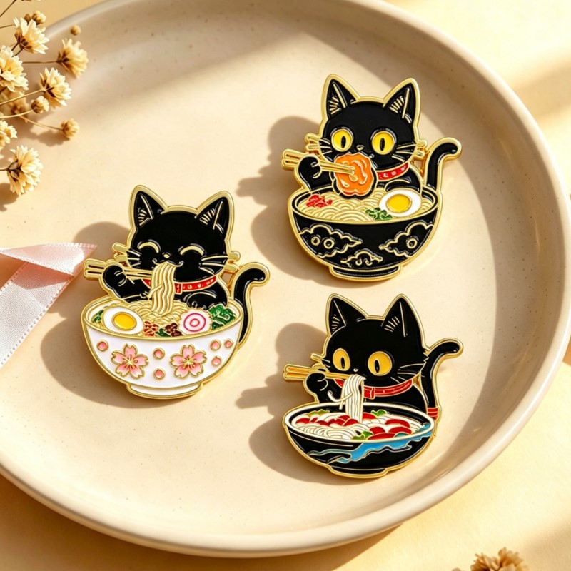 Niedliche Schwarze Katze beim  – Embroidery Textile Bewertung und Preis