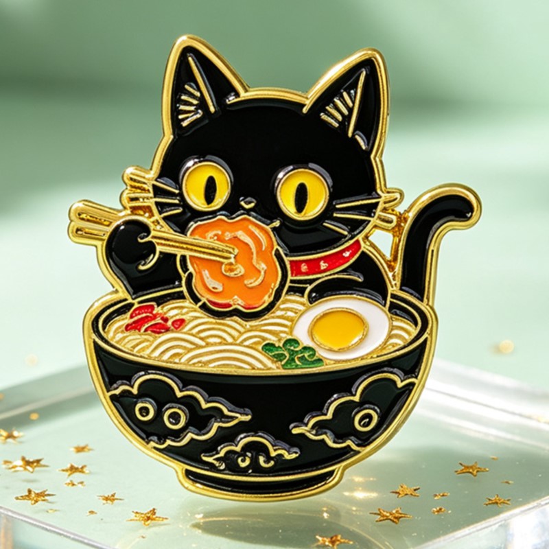 Niedliche Schwarze Katze beim  – Embroidery Textile Bewertung und Preis