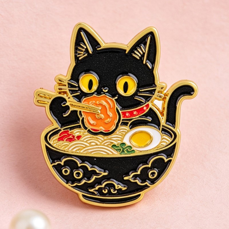 Niedliche Schwarze Katze beim  – Embroidery Textile Bewertung und Preis