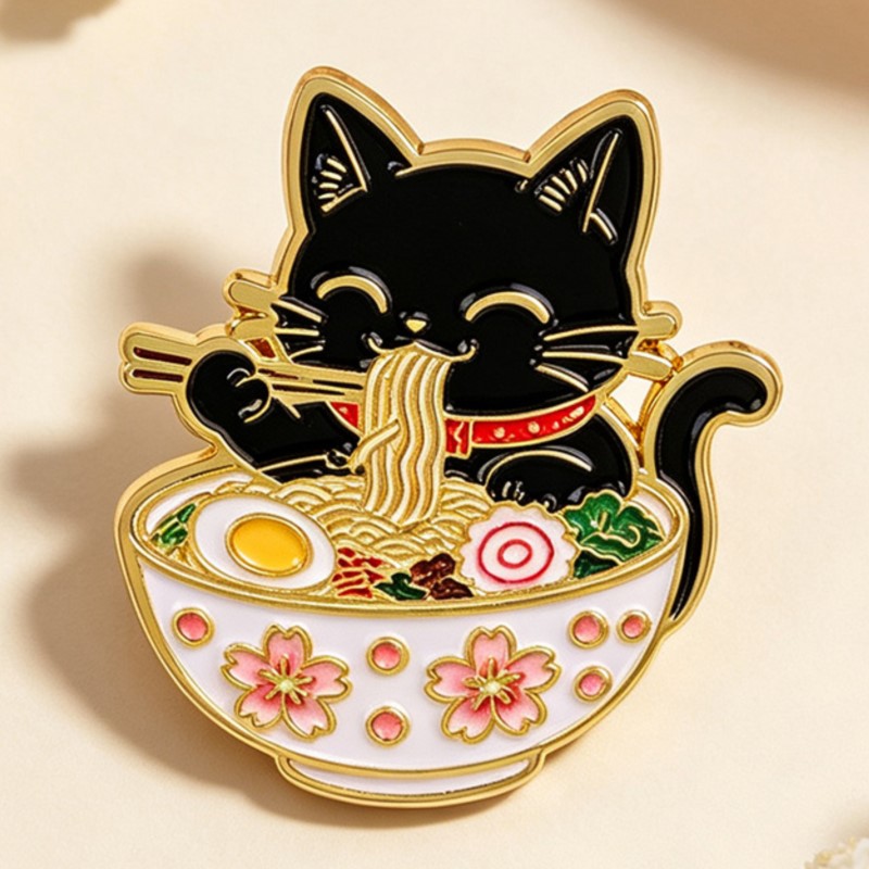 Niedliche Schwarze Katze beim  – Embroidery Textile Bewertung und Preis