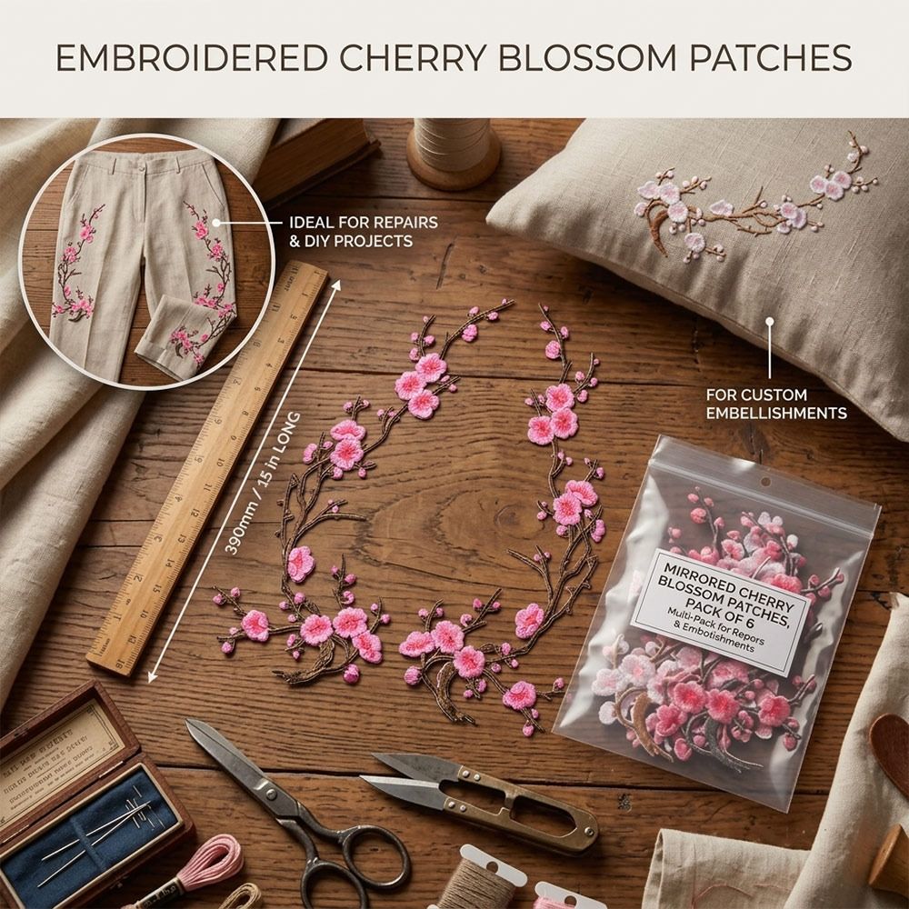 DIY Kirschblüten-Aufnäher zum  – Embroidery Patch Bewertung und Preis